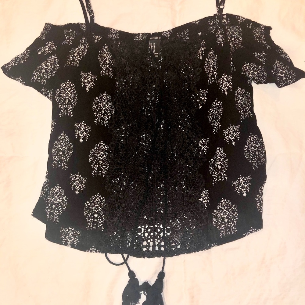 Black Off-the-Shoulder Top